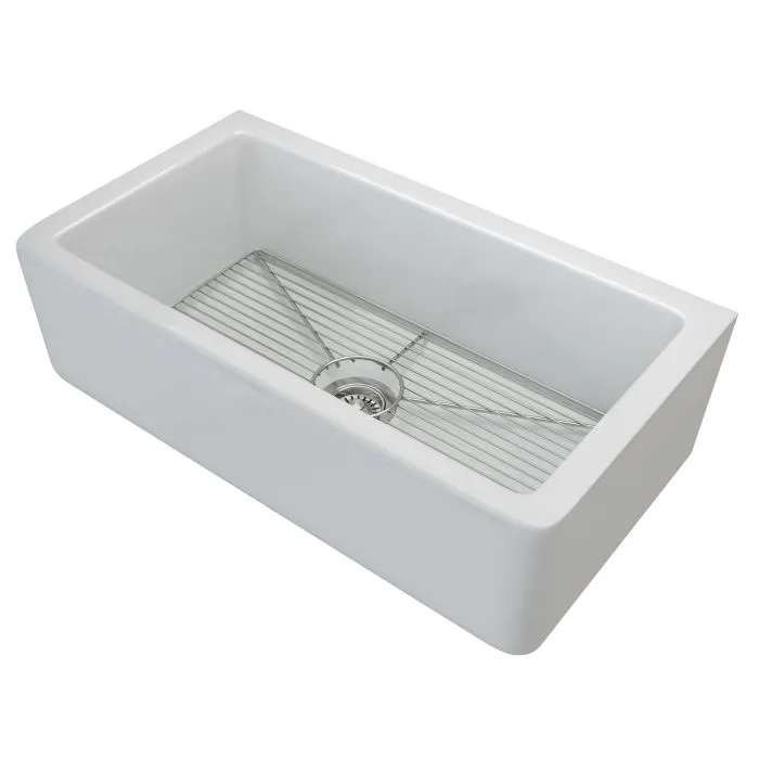 kraus sink, stone mart sinks, kraus, sink, apron front, single-bowl, fireclay, reversible
