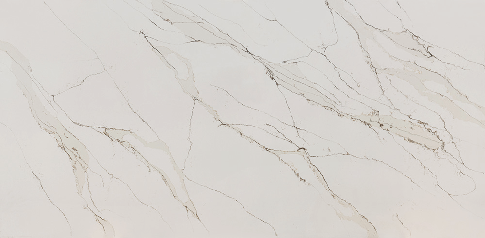 unique calacatta gold, quartz, full slab, engineered surfaces