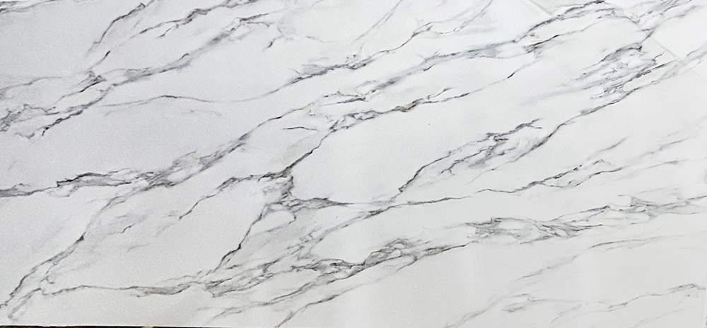 calacatta roja, printed quartz, full slab, engineered surfaces