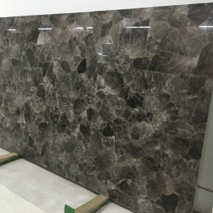smokey quartz, full slab, stone, semi-precious stone