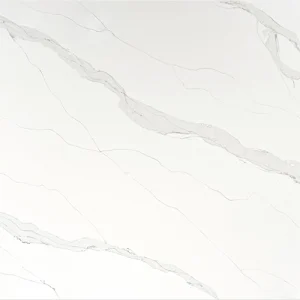 unique calacatta vagli, quartz, full slab, engineered surface